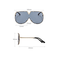 Load image into Gallery viewer, Large Frame Sunglasses Personality Trend Sunglasses UV Protection Retro Sunglasses Outdoor Glasses for Men Women
