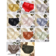 Load image into Gallery viewer, Women Bowknot Panties Graphene Breathable Lace Trim Panties Mid Waist Briefs Comfortable Underpants