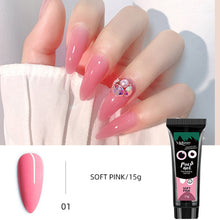 Load image into Gallery viewer, 15ml Nail Art Crystal Extension Glue Poly Gel Paper-free Nail Extension Glue Manicure Tools Manicure Accessories