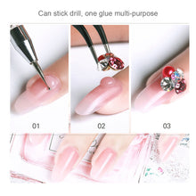 Load image into Gallery viewer, 15ml Nail Art Crystal Extension Glue Poly Gel Paper-free Nail Extension Glue Manicure Tools Manicure Accessories