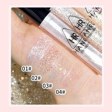 Load image into Gallery viewer, Pearlescent Fine Shimmering Eye Shadow Liquid Waterproof Eye Makeup Brightening Liquid Pearlized Eyeshadow Liquid