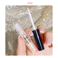 Load image into Gallery viewer, Pearlescent Fine Shimmering Eye Shadow Liquid Waterproof Eye Makeup Brightening Liquid Pearlized Eyeshadow Liquid