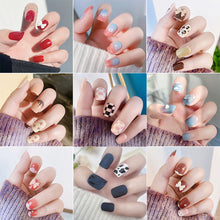 Load image into Gallery viewer, 24pcs/set Multicolor Nail Pieces Fake Nail Patches Detachable Reusable Nails Extensions Nail Art Accessories