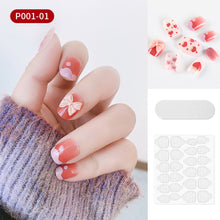 Load image into Gallery viewer, 24pcs/set Multicolor Nail Pieces Fake Nail Patches Detachable Reusable Nails Extensions Nail Art Accessories