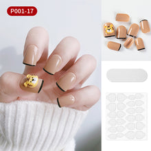 Load image into Gallery viewer, 24pcs/set Multicolor Nail Pieces Fake Nail Patches Detachable Reusable Nails Extensions Nail Art Accessories