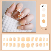 Load image into Gallery viewer, 24pcs/set Multicolor Nail Pieces Fake Nail Patches Detachable Reusable Nails Extensions Nail Art Accessories