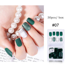 Load image into Gallery viewer, 30pcs/set Multicolor Nail Pieces Nail Patches Detachable Reusable Fake Nails Extensions Manicure Art Accessories