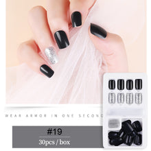 Load image into Gallery viewer, 30pcs/set Multicolor Nail Pieces Nail Patches Detachable Reusable Fake Nails Extensions Manicure Art Accessories