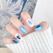 Load image into Gallery viewer, 24pcs/set Multicolor Manicure Nail Pieces Nail Patches Detachable Fake Nails Extensions Nail Art Accessories
