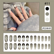 Load image into Gallery viewer, 24pcs/set Multicolor Manicure Nail Pieces Nail Patches Detachable Fake Nails Extensions Nail Art Accessories