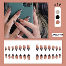 Load image into Gallery viewer, 24pcs/set Multicolor Manicure Nail Pieces Nail Patches Detachable Fake Nails Extensions Nail Art Accessories