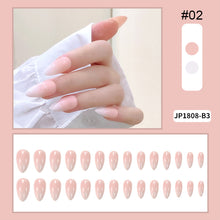 Load image into Gallery viewer, 24pcs/set Multicolor Manicure Nail Pieces Nail Patches Removable Fake Nails Extensions Nail Art Accessories