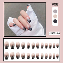 Load image into Gallery viewer, 24pcs/set Multicolor Manicure Nail Pieces Nail Patches Removable Fake Nails Extensions Nail Art Accessories