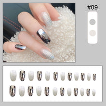 Load image into Gallery viewer, 24pcs/set Multicolor Manicure Nail Pieces Nail Patches Removable Fake Nails Extensions Nail Art Accessories