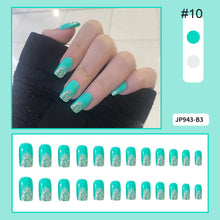 Load image into Gallery viewer, 24pcs/set Multicolor Manicure Nail Pieces Nail Patches Removable Fake Nails Extensions Nail Art Accessories