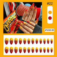 Load image into Gallery viewer, 24pcs/set Multicolor Manicure Nail Pieces Nail Patches Removable Fake Nails Extensions Nail Art Accessories