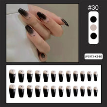 Load image into Gallery viewer, 24pcs/set Multicolor Manicure Nail Pieces Nail Patches Removable Fake Nails Extensions Nail Art Accessories