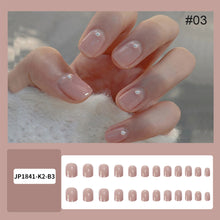 Load image into Gallery viewer, 24pcs/set Multicolor Nail Pieces Fashion Fake Nail Patches Removable Fake Nails Extensions Nail Art Accessories