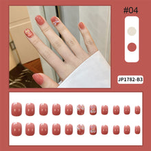Load image into Gallery viewer, 24pcs/set Multicolor Nail Pieces Fashion Fake Nail Patches Removable Fake Nails Extensions Nail Art Accessories