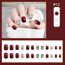 Load image into Gallery viewer, 24pcs/set Multicolor Nail Pieces Fashion Fake Nail Patches Removable Fake Nails Extensions Nail Art Accessories