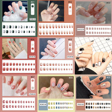 Load image into Gallery viewer, 24pcs/set Multicolor Nail Pieces Fashion Fake Nail Patches Removable Fake Nails Extensions Nail Art Accessories