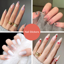 Load image into Gallery viewer, 24pcs/set Nail Pieces Fashion Multicolor Nail Patches Removable Fake Nails Extensions Nail Art Accessories