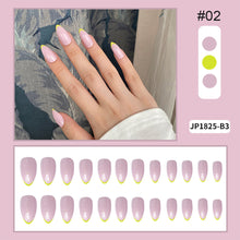 Load image into Gallery viewer, 24pcs/set Nail Pieces Fashion Multicolor Nail Patches Removable Fake Nails Extensions Nail Art Accessories