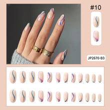 Load image into Gallery viewer, 24pcs/set Nail Pieces Fashion Multicolor Nail Patches Removable Fake Nails Extensions Nail Art Accessories