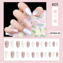 Load image into Gallery viewer, 24pcs/set Nail Pieces Fashion Multicolor Nail Patches Removable Fake Nails Extensions Nail Art Accessories
