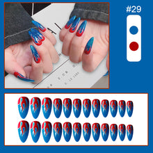 Load image into Gallery viewer, 24pcs/set Nail Pieces Fashion Multicolor Nail Patches Removable Fake Nails Extensions Nail Art Accessories