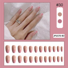 Load image into Gallery viewer, 24pcs/set Nail Pieces Fashion Multicolor Nail Patches Removable Fake Nails Extensions Nail Art Accessories