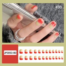 Load image into Gallery viewer, 24pcs/set Matte Multicolor Nail Pieces Fashion Nail Patches Removable Fake Nails Extensions Nail Art Accessories