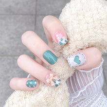 Load image into Gallery viewer, 24pcs/set Multicolor Nail Pieces Fashion Nail Patches Removable Fake Nails Extensions Nail Art Accessories