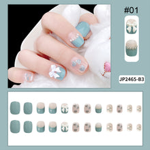 Load image into Gallery viewer, 24pcs/set Multicolor Nail Pieces Fashion Nail Patches Removable Fake Nails Extensions Nail Art Accessories