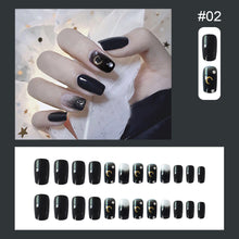 Load image into Gallery viewer, 24pcs/set Multicolor Nail Pieces Fashion Nail Patches Removable Fake Nails Extensions Nail Art Accessories