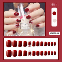 Load image into Gallery viewer, 24pcs/set Multicolor Nail Pieces Fashion Nail Patches Removable Fake Nails Extensions Nail Art Accessories