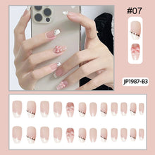 Load image into Gallery viewer, 24pcs/set Multicolor Nail Patches Popular Nail Pieces Removable Fake Nails Extensions Nail Art Accessories