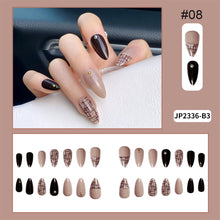 Load image into Gallery viewer, 24pcs/set Multicolor Nail Patches Popular Nail Pieces Removable Fake Nails Extensions Nail Art Accessories