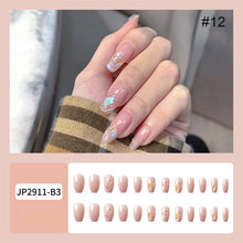 Load image into Gallery viewer, 24pcs/set Multicolor Nail Patches Popular Nail Pieces Removable Fake Nails Extensions Nail Art Accessories