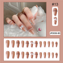 Load image into Gallery viewer, 24pcs/set Multicolor Nail Patches Popular Nail Pieces Removable Fake Nails Extensions Nail Art Accessories