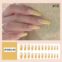 Load image into Gallery viewer, 24pcs/set Multicolor Nail Patches Popular Nail Pieces Removable Fake Nails Extensions Nail Art Accessories