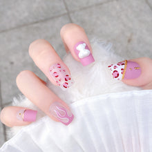 Load image into Gallery viewer, 24pcs/set Multicolor Nail Patches Nail Pieces Removable Fake Nails Extensions Nail Art Accessories