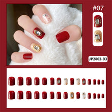 Load image into Gallery viewer, 24pcs/set Multicolor Nail Patches Nail Pieces Removable Fake Nails Extensions Nail Art Accessories