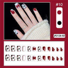 Load image into Gallery viewer, 24pcs/set Multicolor Nail Patches Nail Pieces Removable Fake Nails Extensions Nail Art Accessories