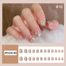 Load image into Gallery viewer, 24pcs/set Multicolor Nail Patches Nail Pieces Removable Fake Nails Extensions Nail Art Accessories