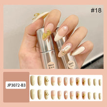 Load image into Gallery viewer, 24pcs/set Multicolor Nail Patches Nail Pieces Removable Fake Nails Extensions Nail Art Accessories