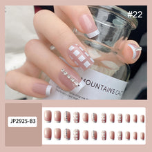 Load image into Gallery viewer, 24pcs/set Multicolor Nail Patches Nail Pieces Removable Fake Nails Extensions Nail Art Accessories