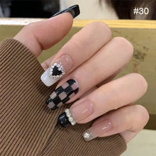 Load image into Gallery viewer, 24pcs/set Multicolor Nail Patches Nail Pieces Removable Fake Nails Extensions Nail Art Accessories