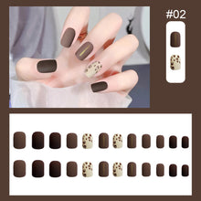 Load image into Gallery viewer, 24pcs/set Nail Pieces Nail Patch Removable Fake Nails Extensions Multicolor Nail Art Accessories