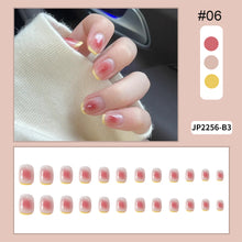 Load image into Gallery viewer, 24pcs/set Nail Pieces Nail Patch Removable Fake Nails Extensions Multicolor Nail Art Accessories
